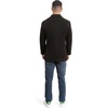 image:imageLucky Brand Mens Knit Plaid Blazer Black Slim Fit Rayon and Polyester Blend Sportcoat with Notch Collar