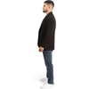 image:imageLucky Brand Mens Knit Plaid Blazer Black Slim Fit Rayon and Polyester Blend Sportcoat with Notch Collar