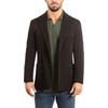 image:imageLucky Brand Mens Knit Plaid Blazer Black Slim Fit Rayon and Polyester Blend Sportcoat with Notch Collar