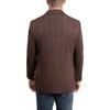 image:imageLucky Brand Mens Knit Sportcoat Slim Fit Rayon Polyester Spandex Glen Plaid Notch Collar 2 Button ClosureBurgundy
