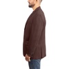 image:imageLucky Brand Mens Knit Sportcoat Slim Fit Rayon Polyester Spandex Glen Plaid Notch Collar 2 Button ClosureBurgundy