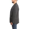 image:imageLucky Brand Mens Knit Sportcoat Slim Fit Rayon Polyester Spandex Glen Plaid Notch Collar 2 Button ClosureCharcoal