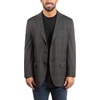 image:imageLucky Brand Mens Knit Sportcoat Slim Fit Rayon Polyester Spandex Glen Plaid Notch Collar 2 Button ClosureCharcoal