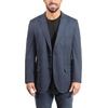image:imageLucky Brand Mens Knit Sportcoat Slim Fit Rayon Polyester Spandex Glen Plaid Notch Collar 2 Button ClosureNavy