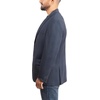 image:imageLucky Brand Mens Knit Sportcoat Slim Fit Rayon Polyester Spandex Glen Plaid Notch Collar 2 Button ClosureNavy