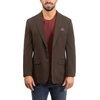 image:imageLucky Brand Mens Sportcoat Slim Fit Knit Blazer with Notch Collar and Flap PocketsBrown