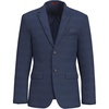 image:imageLucky Brand Mens Navy Plaid Knit Sport Coat Slim Fit Notch Collar 2 Button Unstructured Blazer