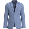 image:imageLucky Brand Mens Sport Coat Slim Fit Knit Plaid Unstructured 2 Button Notch CollarBlue