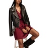 image:imageLucky Brand Womens Long Sleeve Satin Mini DressBerry