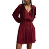 image:imageLucky Brand Womens Long Sleeve Satin Mini DressBerry