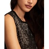 image:imageLucky Brand Womens Sequin Shift Mini DressMatte Black Sequin