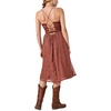 image:imageLucky Brand Womens Lace Up Chiffon Midi DressBrown Multi