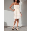 image:imageLucky Brand Womens Lucky Brand Womens Printed Smocked Mini DressWhisper White Multi