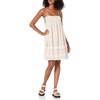 image:imageLucky Brand Womens Lucky Brand Womens Printed Smocked Mini DressWhisper White Multi